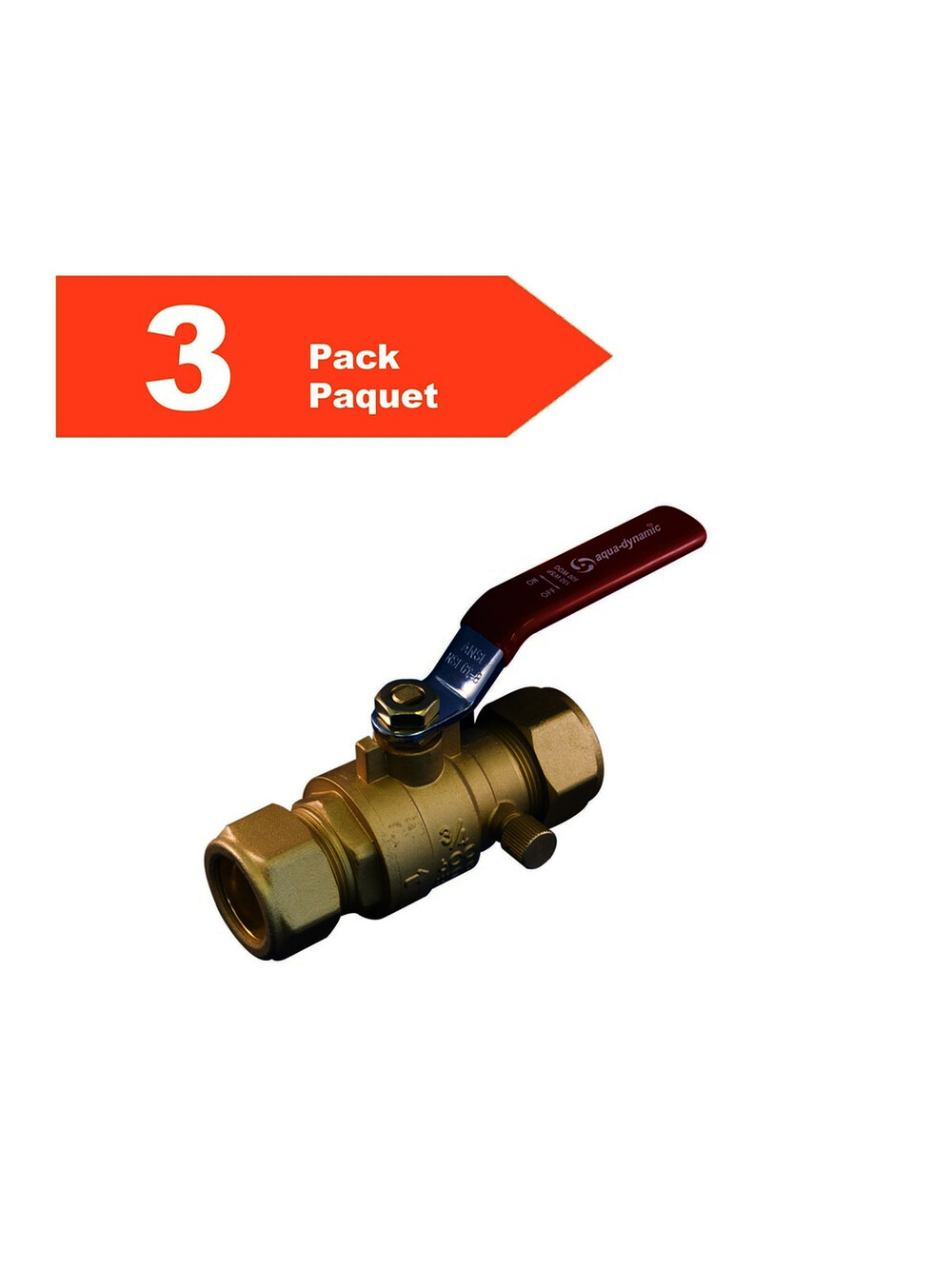 Watts 3-Pack 1/2-in Compression Fittings